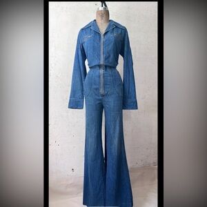 Vintage 1970s Denim Jumpsuit